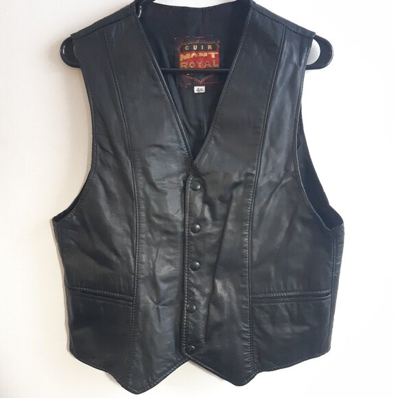Cuir Mont-Royal Other - Cuir Mont-Royal Vintage Genuine Leather Bolero Jacket - Slim Fit -Made in Canada